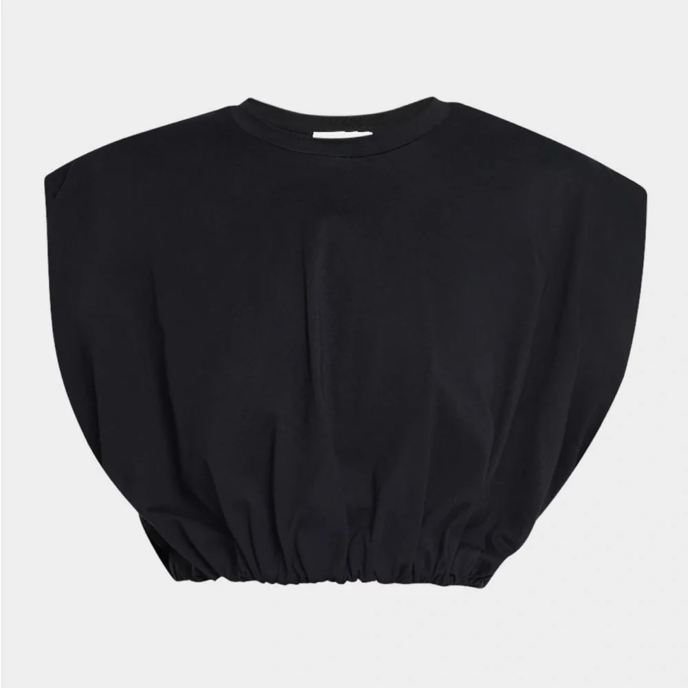 A.L.C. Black Crop Top - Picture 4 of 5